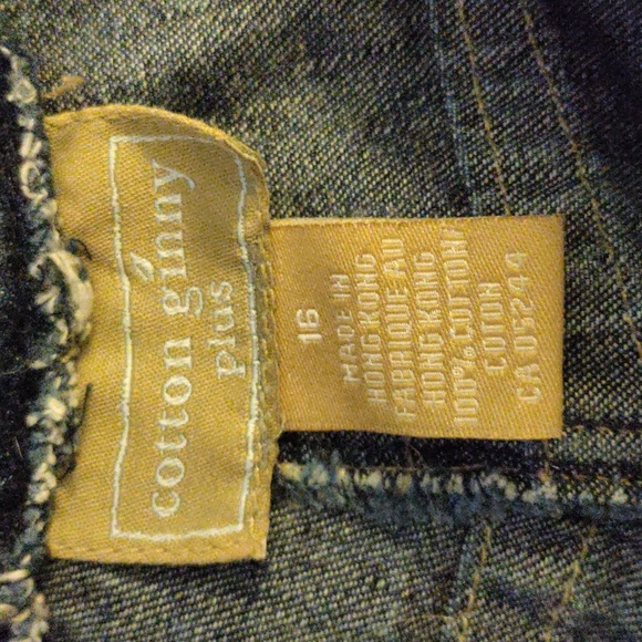 Cotton Ginny Plus Denim Skirt - Size 16 - Picture 3 of 3